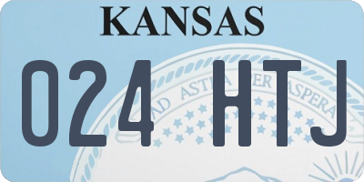 KS license plate 024HTJ
