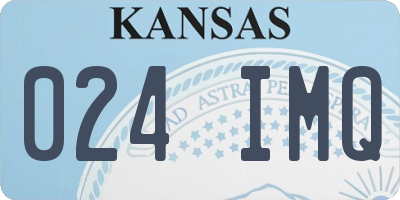KS license plate 024IMQ