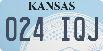 KS license plate 024IQJ
