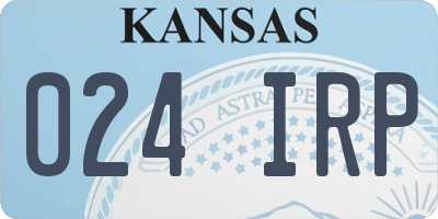 KS license plate 024IRP