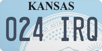 KS license plate 024IRQ