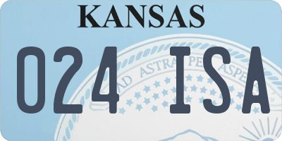 KS license plate 024ISA