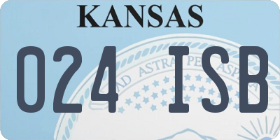 KS license plate 024ISB