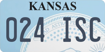 KS license plate 024ISC