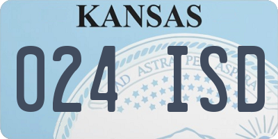 KS license plate 024ISD