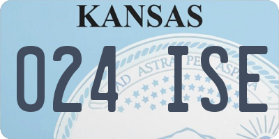 KS license plate 024ISE