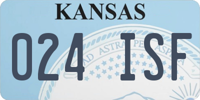KS license plate 024ISF