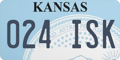 KS license plate 024ISK