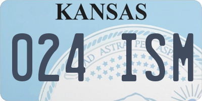 KS license plate 024ISM