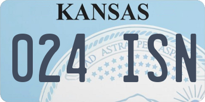 KS license plate 024ISN