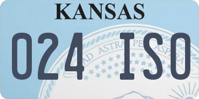 KS license plate 024ISO
