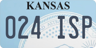 KS license plate 024ISP