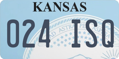KS license plate 024ISQ