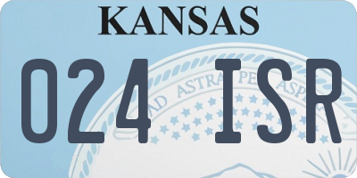 KS license plate 024ISR