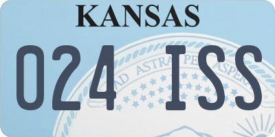 KS license plate 024ISS