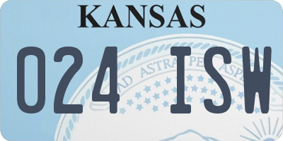 KS license plate 024ISW
