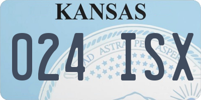 KS license plate 024ISX