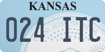 KS license plate 024ITC