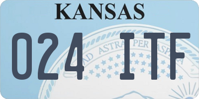 KS license plate 024ITF