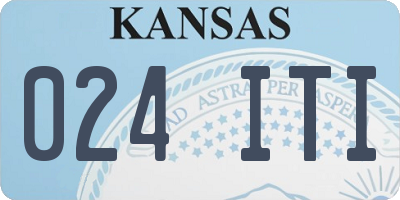 KS license plate 024ITI