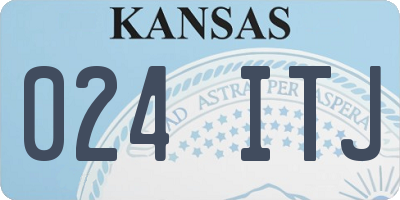 KS license plate 024ITJ