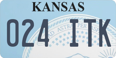 KS license plate 024ITK