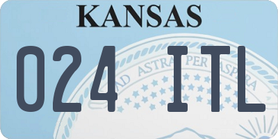KS license plate 024ITL