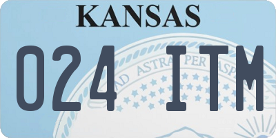 KS license plate 024ITM