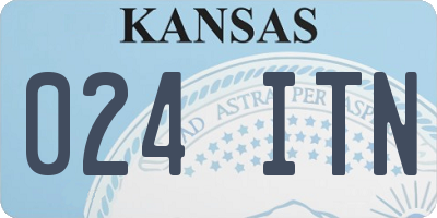 KS license plate 024ITN
