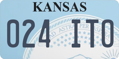 KS license plate 024ITO