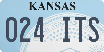 KS license plate 024ITS