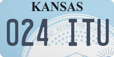 KS license plate 024ITU