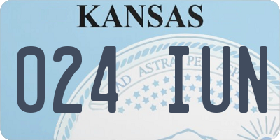 KS license plate 024IUN