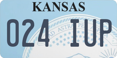 KS license plate 024IUP