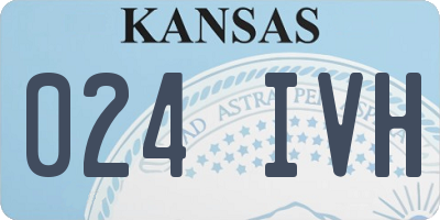 KS license plate 024IVH