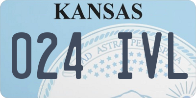 KS license plate 024IVL