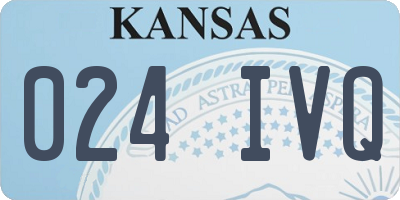 KS license plate 024IVQ