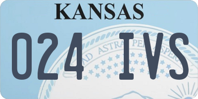 KS license plate 024IVS