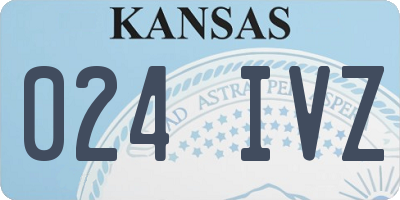 KS license plate 024IVZ