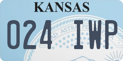 KS license plate 024IWP