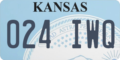 KS license plate 024IWQ