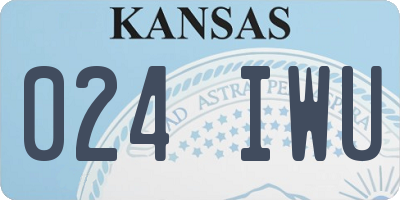 KS license plate 024IWU