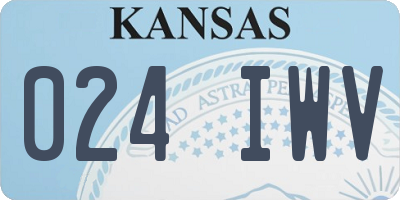 KS license plate 024IWV