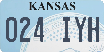 KS license plate 024IYH
