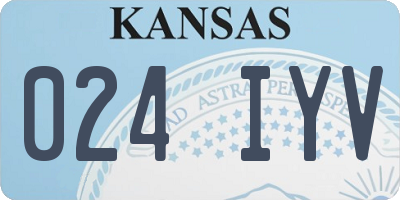 KS license plate 024IYV