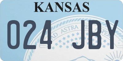 KS license plate 024JBY