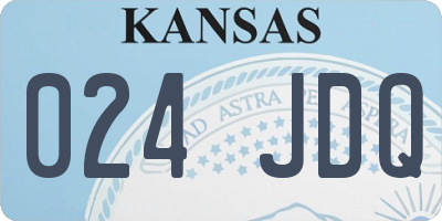 KS license plate 024JDQ