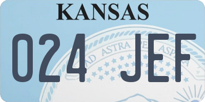 KS license plate 024JEF