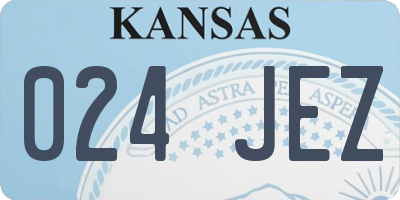 KS license plate 024JEZ