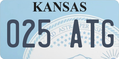KS license plate 025ATG